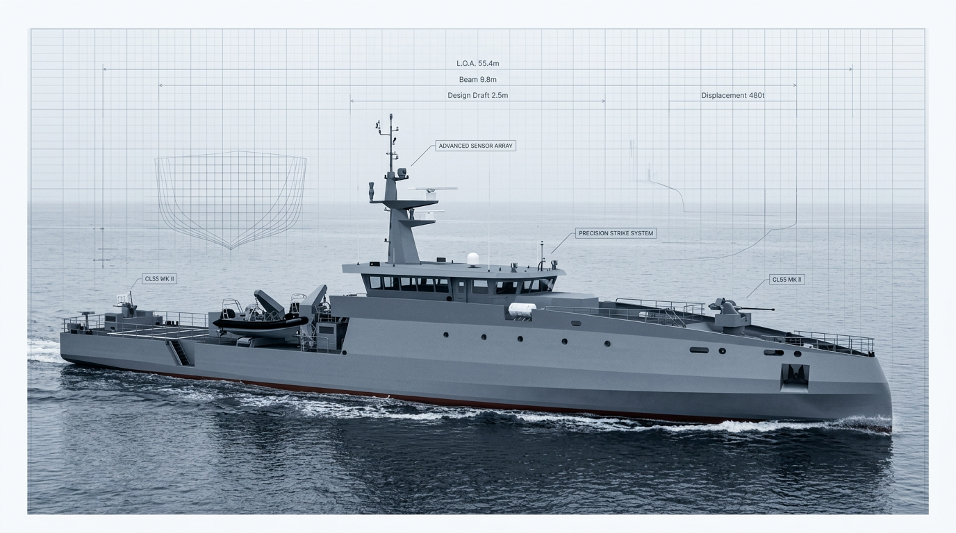 CL55 offshore patrol vessel